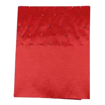 

Plain Red 2 Pieces Beaded African Sego Headtie Head Tie Gele Headscarf Headgele With Lots Of Beads Free Shipping By DHL 115