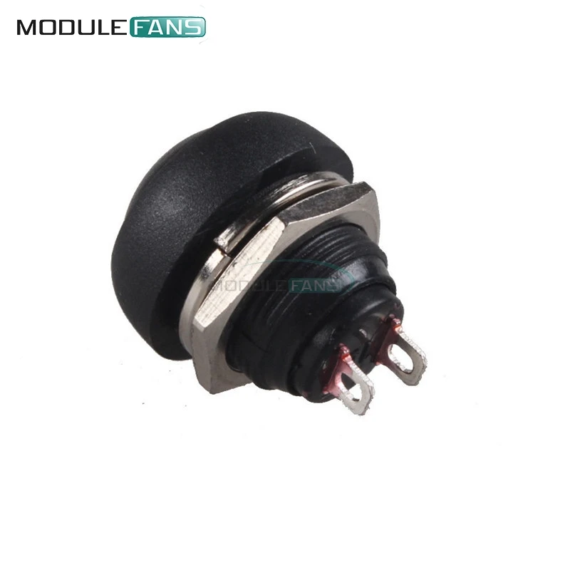 

5PCS 12mm Black Color PBS-33B Waterproof Momentary ON OFF Push Button Swithch Mini Switch
