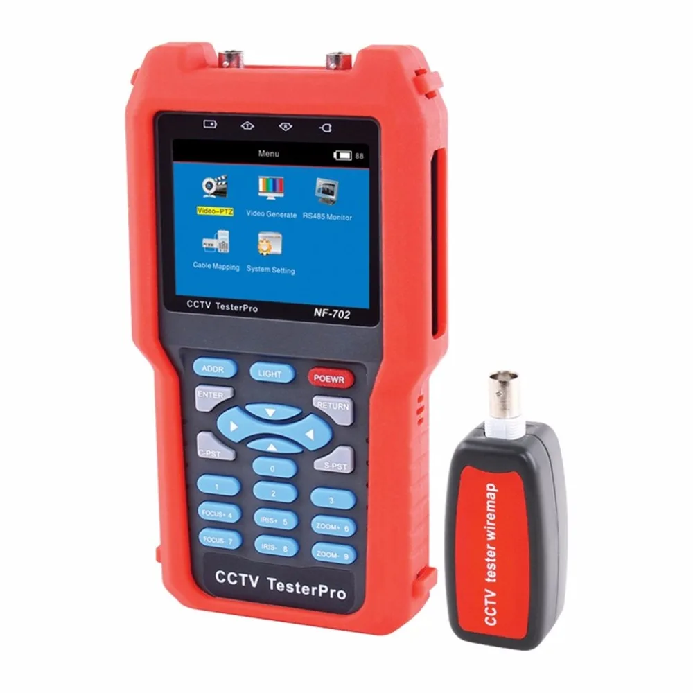 

NOYAFA NF-702 Multi-function LCD CCTV Tester Line Finder Wire Tracker Diagnose Tone Tool Kit LAN Network Cable Tester