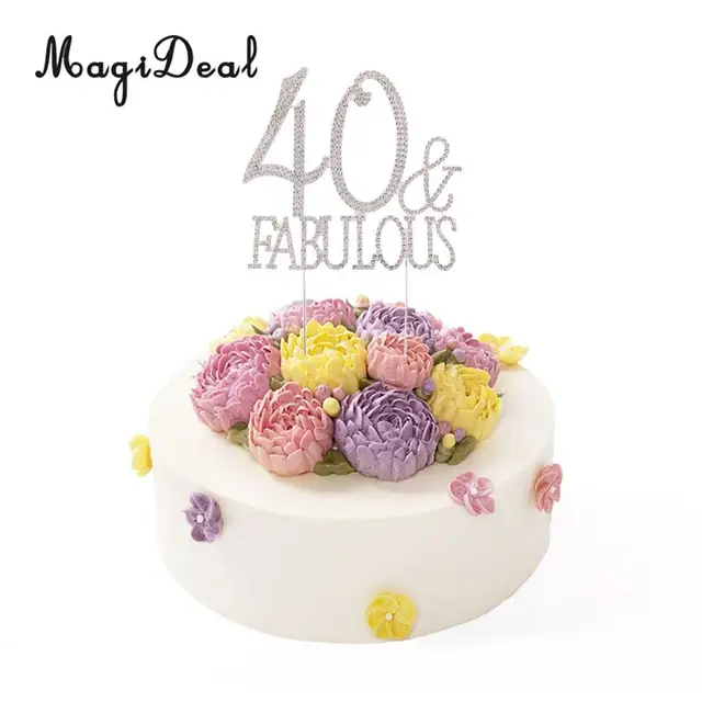 glitter 40 fabulous cake