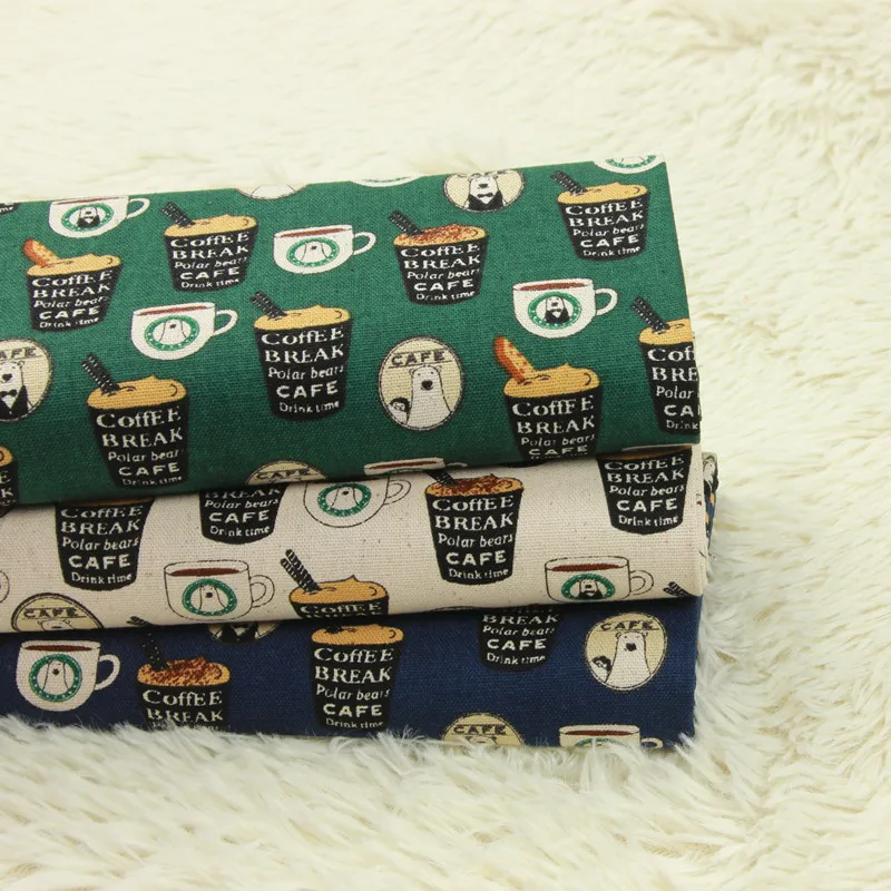 

half yard thicken cotton fabric with animal bear print, handmade DIY bag mouth gold package cloth 100% cotton B309