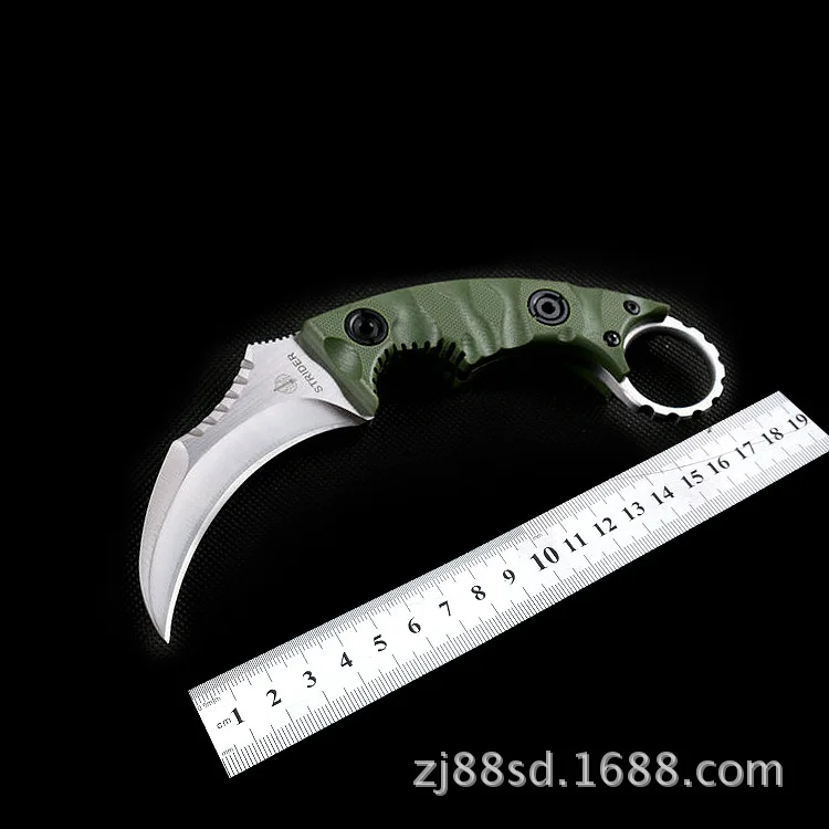 

Brave Fighter CS GO New ST D2 Steel Fixed Blade Knife Tactical Utility Camping Hunting Knives G10 Survival Knife 61HRC EDC Tools