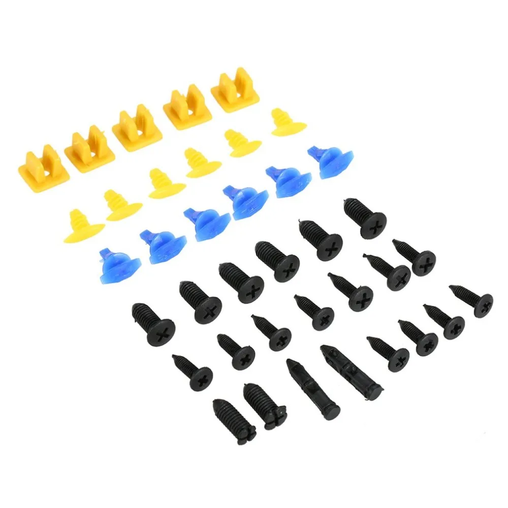 New 500Pcs Universal Auto Body Trim Moulding Clips Plastic Push