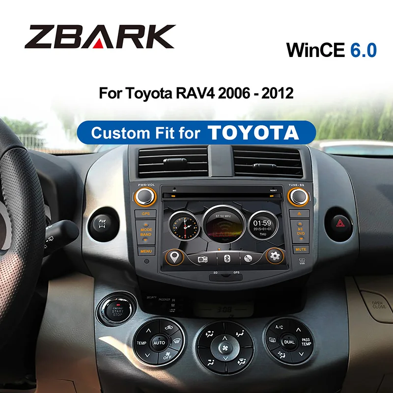 

7" HD Touch Screen 2 din Car stereo Radio DVD Player SWC USB SD GPS For Toyota RAV4 2006 2007 2008 2009 2010 2011 2012