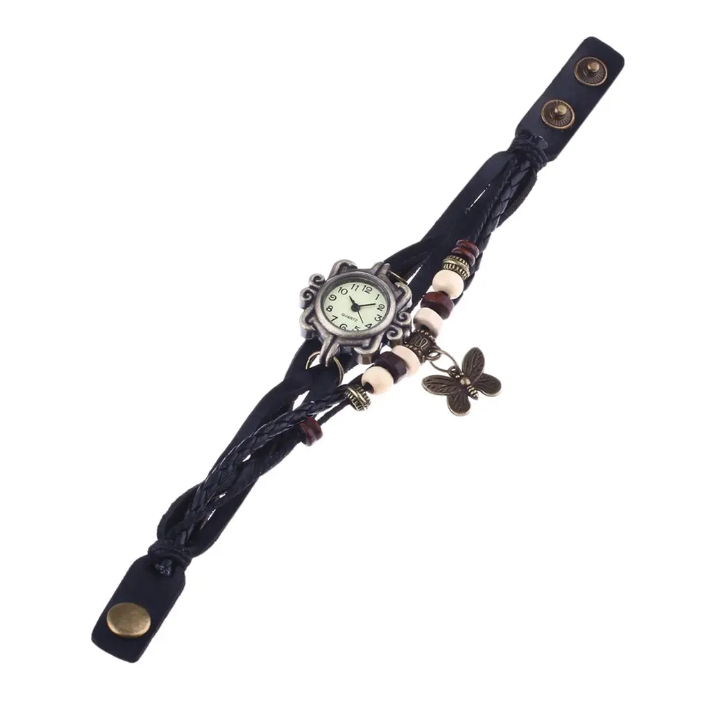 OUTAD 1 шт часы лист кварцевые часы с браслетом наручные часы уникальный подарок для девушек женщин друзей relogio feminino