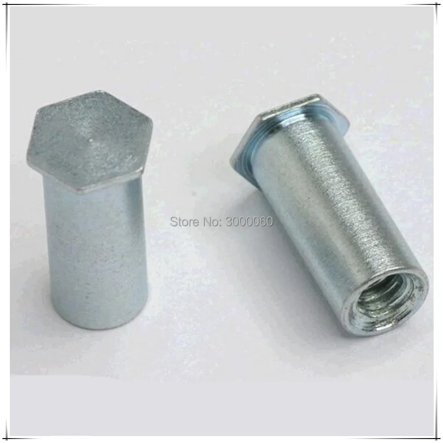 M6 BSO Zinc Plated Steel PEM Self Clinching Blind Standoffs 100pcs/lot