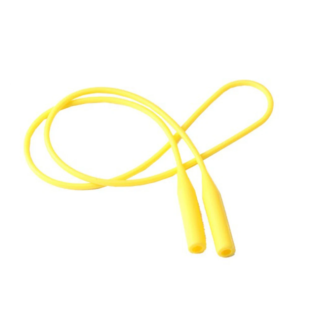 1 шт 55 см силиконовые очки цепи ремни солнцезащитные очки держатель кабеля шнура шейный ремешок для очков для чтения Противоскользящий ремешок для очков - Цвет: Цвет: желтый
