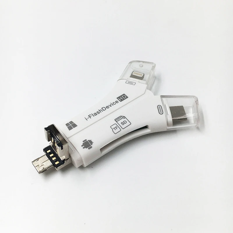 D05 Mini Y Shape Multi Function OTG USB Card Reader USB2.0 Type C Micro