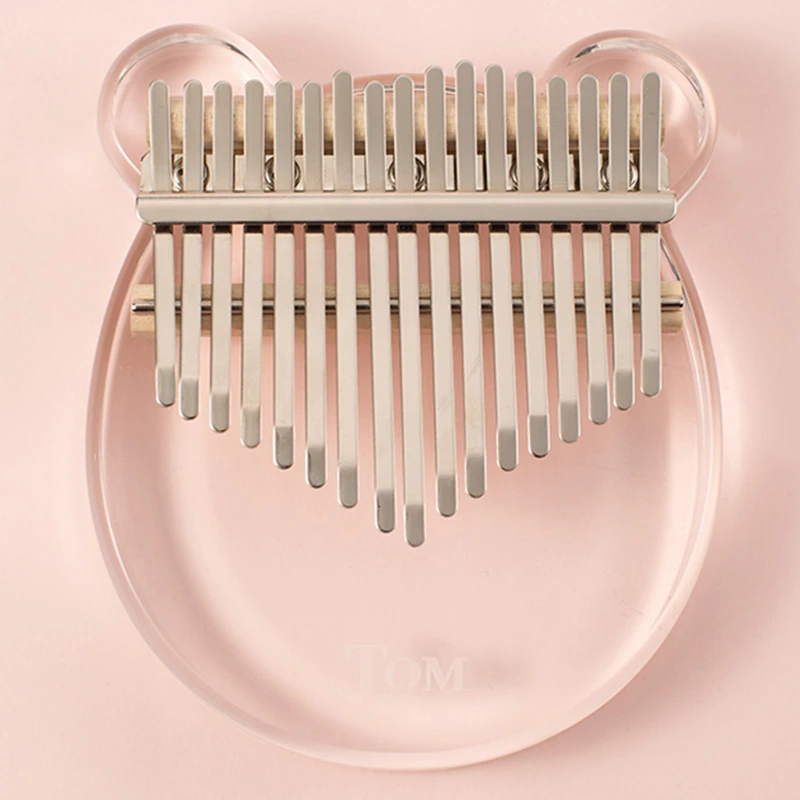 

TOM Acrylic Kalimba Thumb Piano with 17 Keys Transparent Animal Model Crytal Clear Cartoon Shape Integrated Molding Thumb Piano