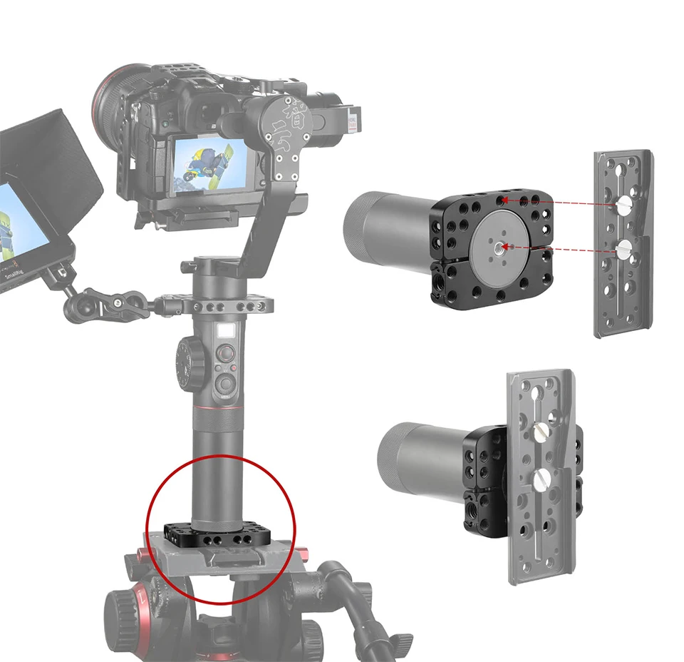 SmallRig стержень зажим для Zhiyun Crane2/Crane v2/Crane Plus Стабилизатор камеры для крепления микрофона светодиодный светильник 2119