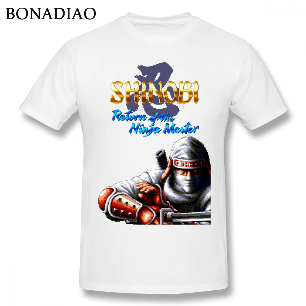 Для мужчин качество Shinobi 3 возвращение ниндзя Gaiden мастер футболка аниме Camiseta