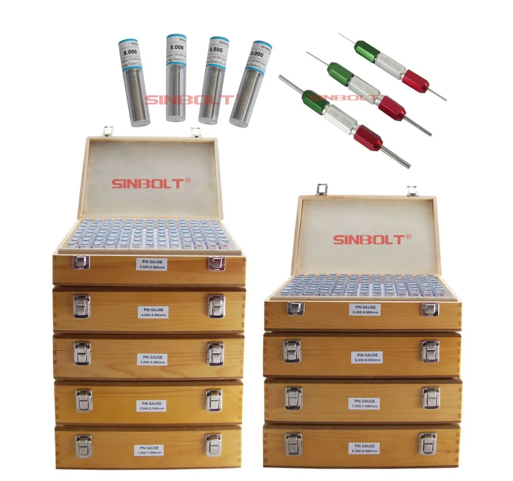 

Steel Pin Gauge Set,1.000mm--9.990mm,900pcs+Handles,Fast Delivery!