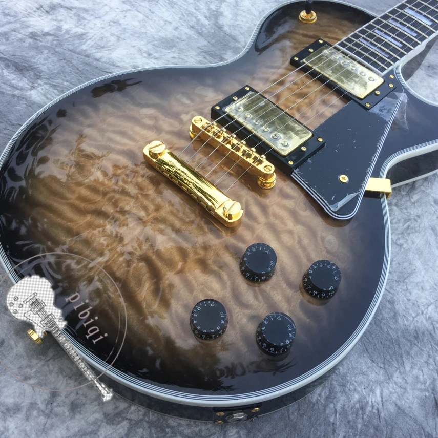 

Free delivery, black electric guitar, color logo and shape can be customized.