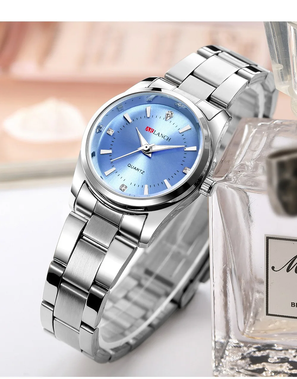 Женский розовый браслет часы люксовый бренд маленькие женские повседневные серебряные Стальные кварцевые наручные часы для ношения с платьем алмазные водонепроницаемые часы