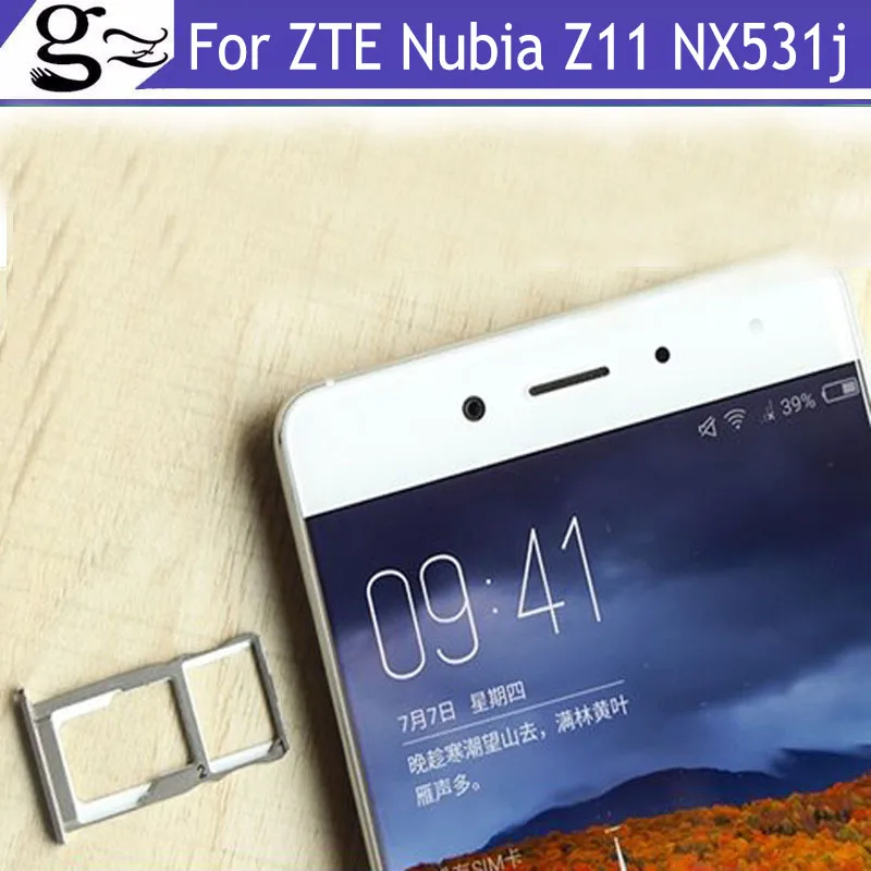 Original For ZTE Nubia Z11 nx531j Nano Sim + Micro SD Card Tray Holder Slot Socket Replacement Parts Free Shipping | Мобильные