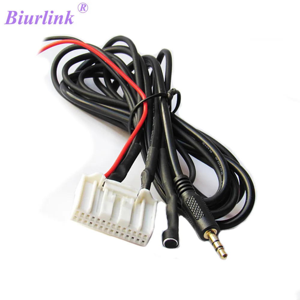 

Biurlink Car CD Changer 2in1 Micphone MIC Adapter Aux Audio Cable for Toyota Corolla Camry RAV4