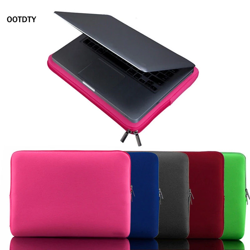 

OOTDTY Fashion Universal Laptop Bag Protective Sleeve 11''-15'' Notebook Computer Liner Case Briefcase Pouch For Macbook Air Pro