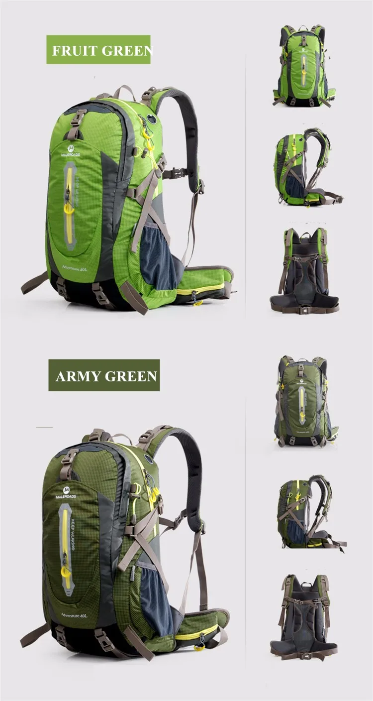 Mochila de Viagem à Prova Pacote para Homens Maleroads Acampamento Caminhadas Dwaterproof Água Adolescentes Esporte Montanha Escalada Bolsas 50l 40l 16 Computers & Electronics