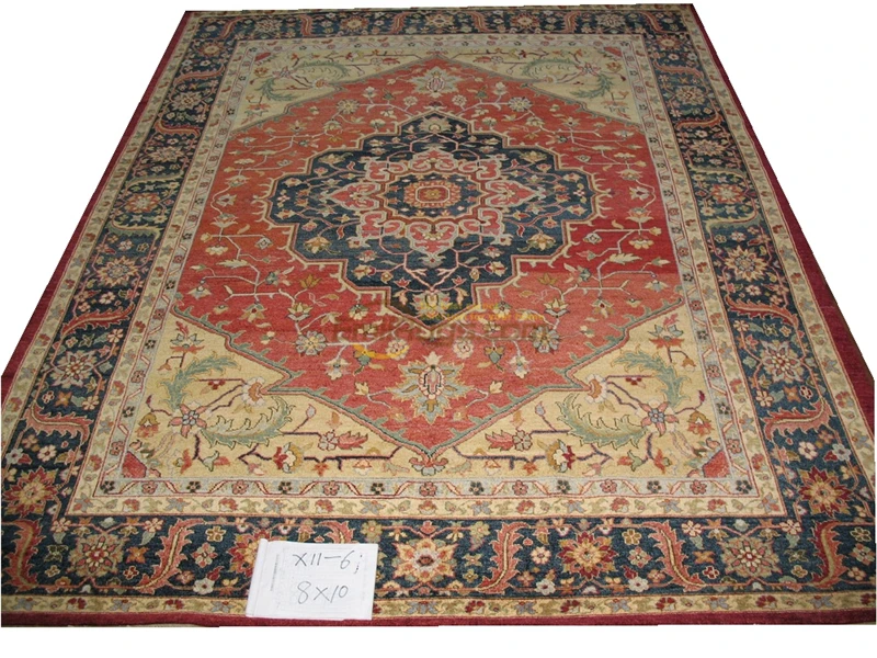 

Original single export Turkish handmade carpets OUSHAK Ozarks pure wool carpet x11-6 8x10gc158zieyg14