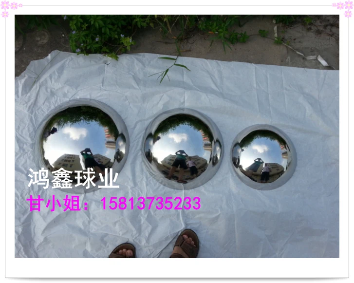 Us 50 0 Stainless Steel Hemisphere The Hollow Spheres Decorative Half Sphere China Life Insurance Mark In Figurines Miniatures From Home Garden