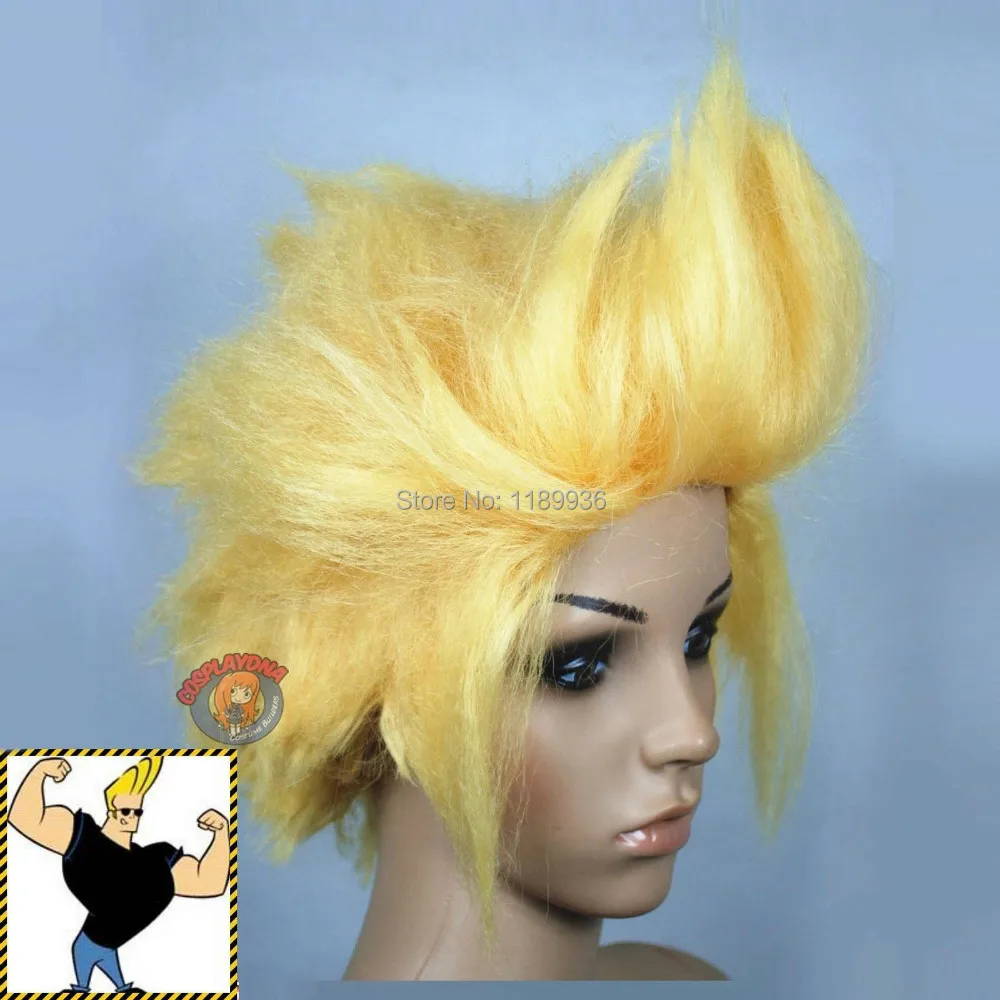 Johnny Bravo Blonde Halloween Cosplay Wigs on Alibaba