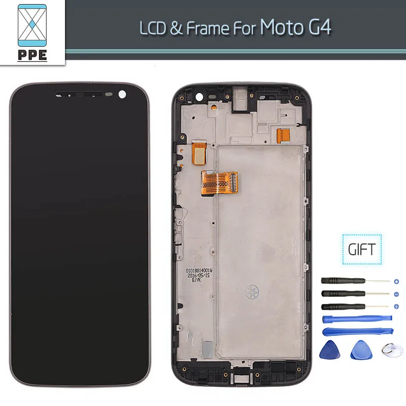 Телефон ЖК дисплей для Motorola Moto G4 XT1622 XT1625 Дисплей Сенсорный экран планшета сборки