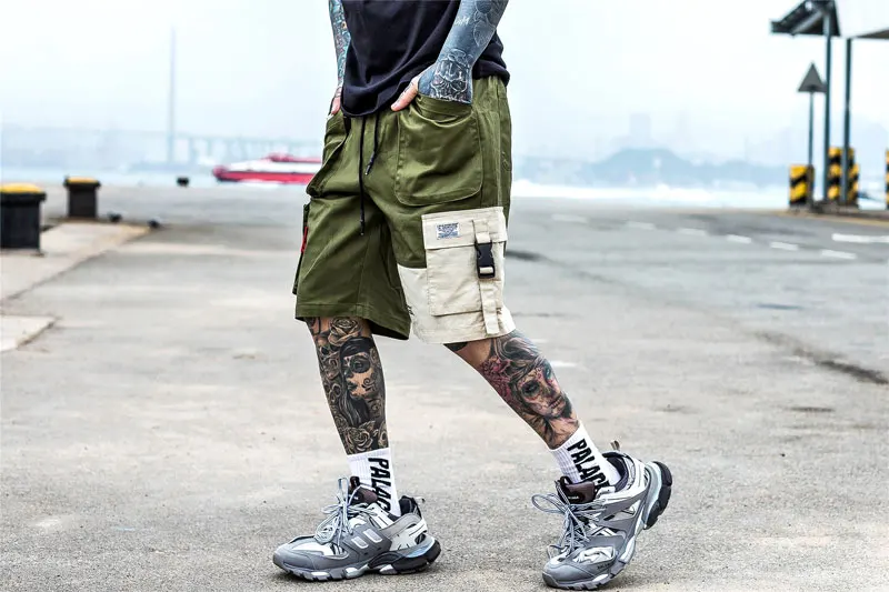 Zipper Pocket Cargo Baggy Shorts 2