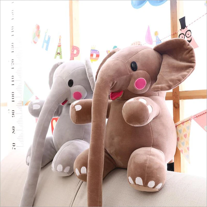 

Cartoon Lovely Long Nose Elephant Plush Toy Stuffed Animal Soft Plush Doll Send to Children & Girlfriend Creative Gift