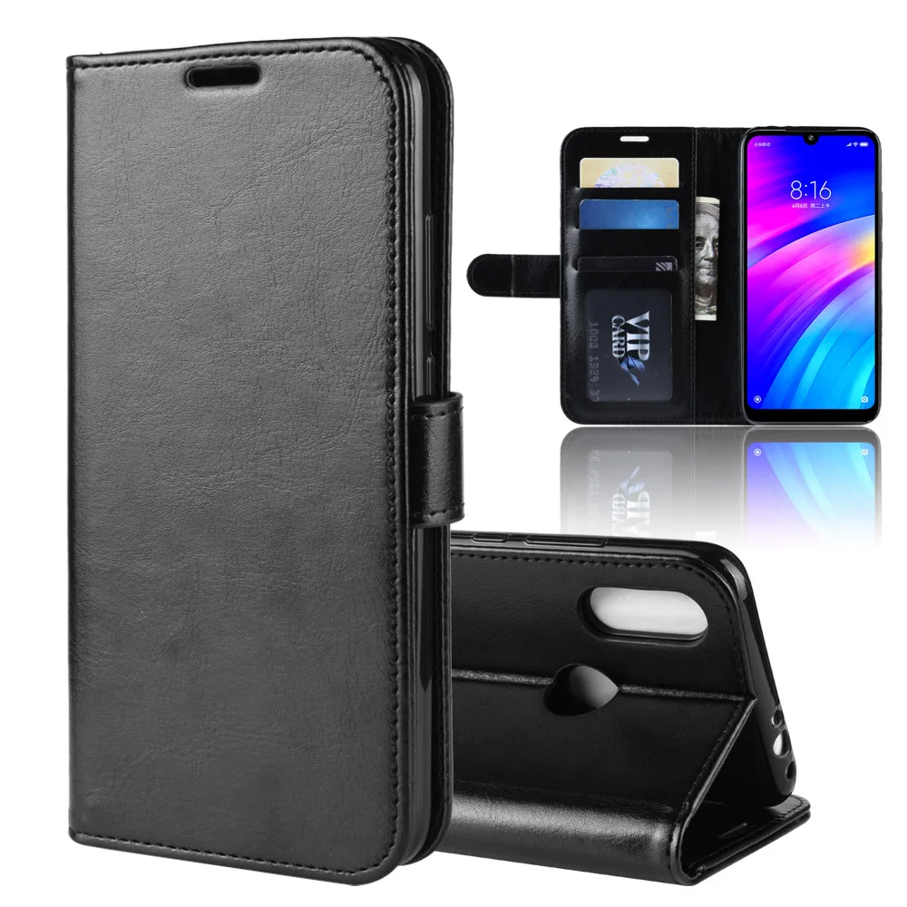 Чехол-бумажник из ПУ кожи с подставкой для Xiaomi MI 9 9SE 8Lite Redmi note 6 7 GO 7A 30 шт./лот R64 |
