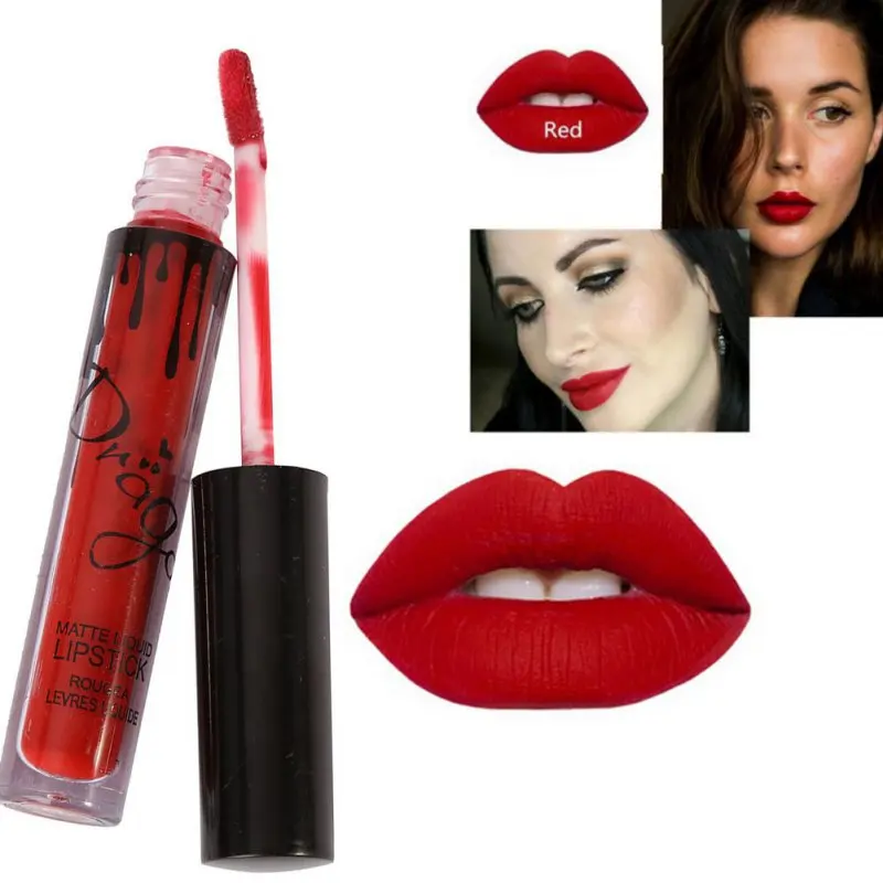 

Lips Matte Lip Gloss Makeup Women Sexy Lips Make up Cosmetics Mate Liquid Lipstick Beauty lipgloss WaterProof Long Lasting