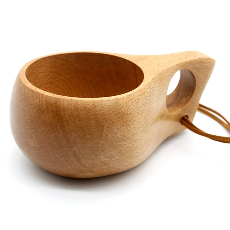 

CSS Portable Wooden Mug Wooden Handmade Milk Coffee Beer Drinking Mug Party Mug