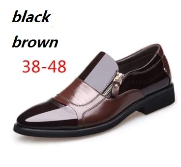 

2019 new men's dress shoes men's business shoes pointed formal large size single shoes eu38-48