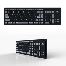 Waterproof Roll Up Silica Gel Keyboard