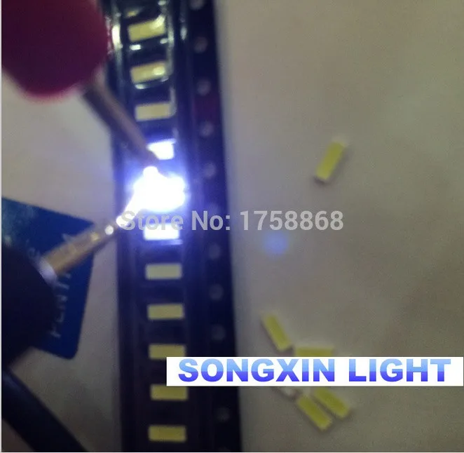 1000 шт. EVERLIGHT 4014 светодиодный ная подсветка 0 2 Вт SMD ные Диоды 3 в холодный белый свет