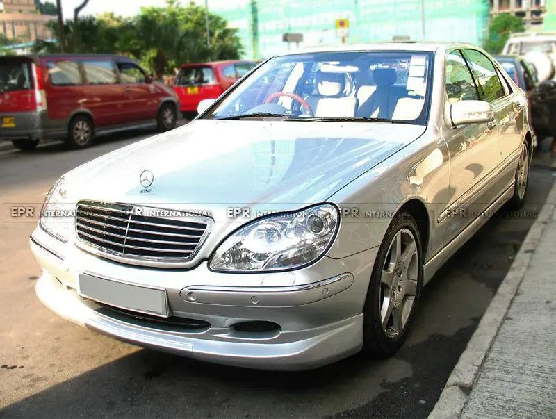 Для Benz W220 99-05 S280 S280L S320 S320L S350 4matic S430 S500 вата Стиль FRP волокна Стекло передней губы средства ухода за кожей комплект