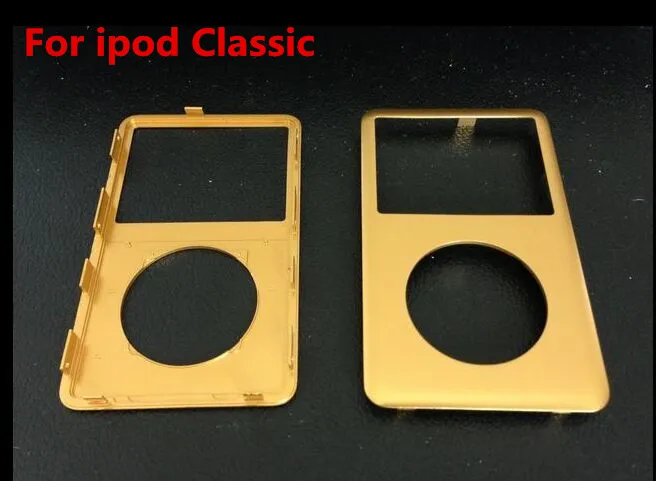 

Gold Color Metal Shell Front Cover Panel Plate Faceplate Front Housing For iPod Classic 6th 7th Gen 80gb 120gb 160gb