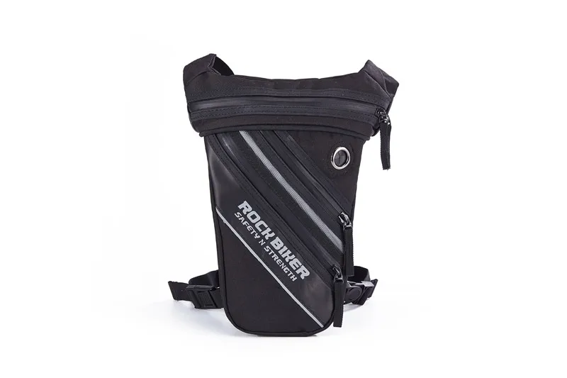 Рок Байкер высокого качества углеродного волокна водонепроницаемый мотокросса внедорожные гонки Защитная омуниция мотоциклиста езда путешествия поясные сумки - Название цвета: Черный