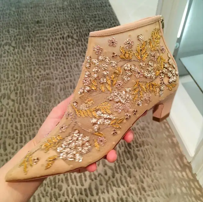 Luxury-Gold-Embroidery-Women-Ankle-Boots-Crystal-String-Bead-Pointed-Toe-Short-Bootie-Low-Heels-Women (2)