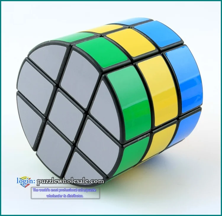 Abnormität Cylinder Magic Cube Puzzle Geschwindigkeit Gehirn Teaser 
