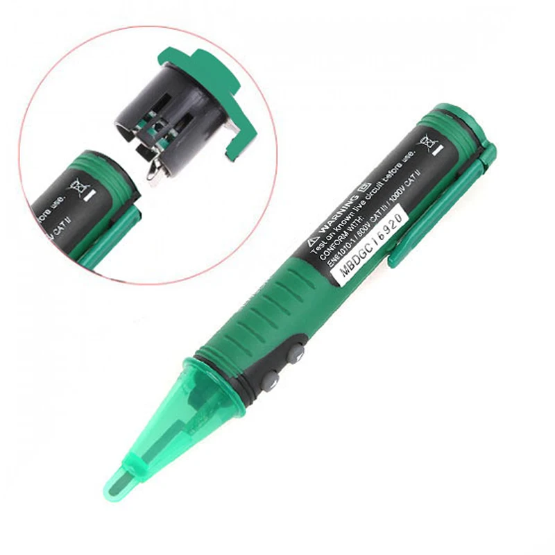 Beste MASTECH MS8902B AC Voltage   Metaaldetector non contact 20V ~ 600V AC Voltage Detector Tester Sensor pen geluid en licht alarm