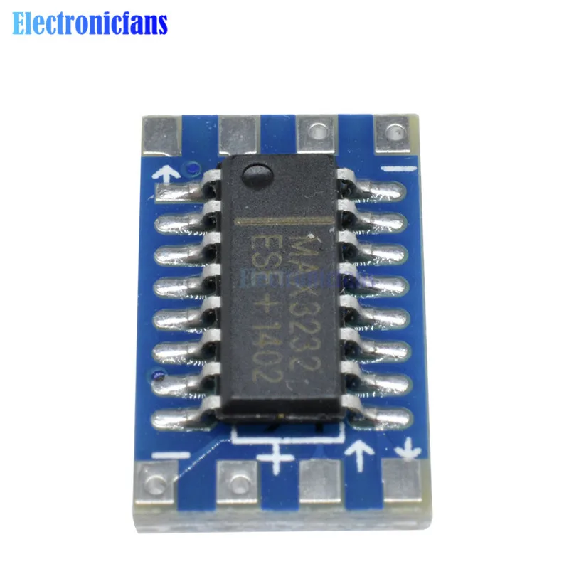 10 шт. последовательный порт мини RS232 к ttl конвертер адаптер Модуль платы MAX3232 115200bps