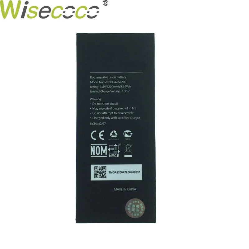 WISECOCO Высокое качество Новинка 2200 мАч NBL-42A2200 батарея для Neffos C5 TP701A B C E мобильный телефон с номером отслеживания