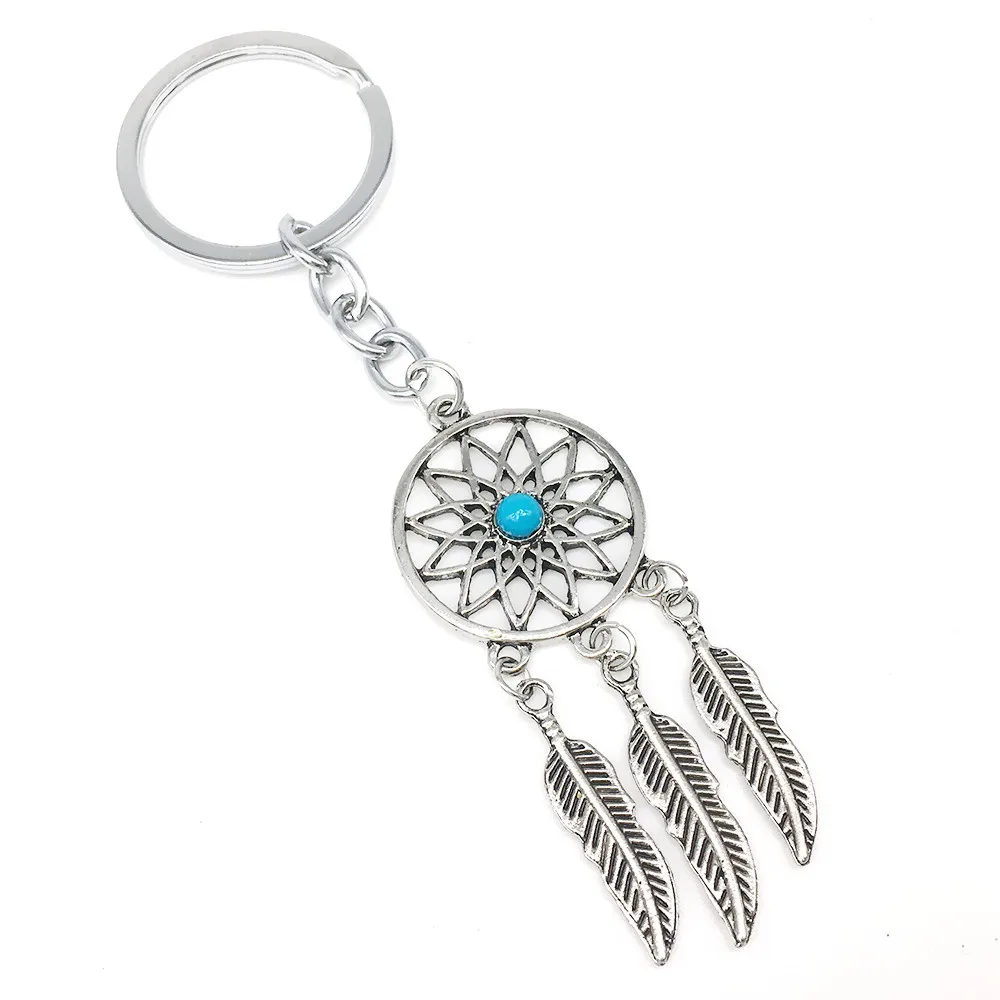 2016 Trendy Bohemian Style Dreamcatcher Feather Wings Shaped Key Chains