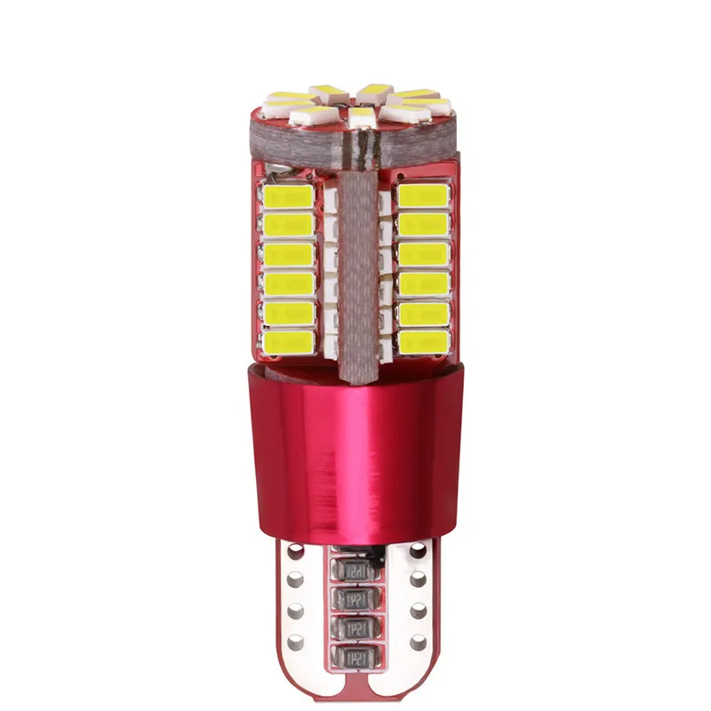 

2Pcs Car Styling W5W LED Bulb Car Lights T10 57 SMD wy5w 12V Auto Lamp 5W5 3014 Lights Marker Light Parking Lamp Motor Wedge
