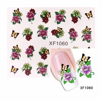Water Decal Nail Water Transfer Gothic Blooming Flower Nail Sticker Stamping For Nail Art Stamp