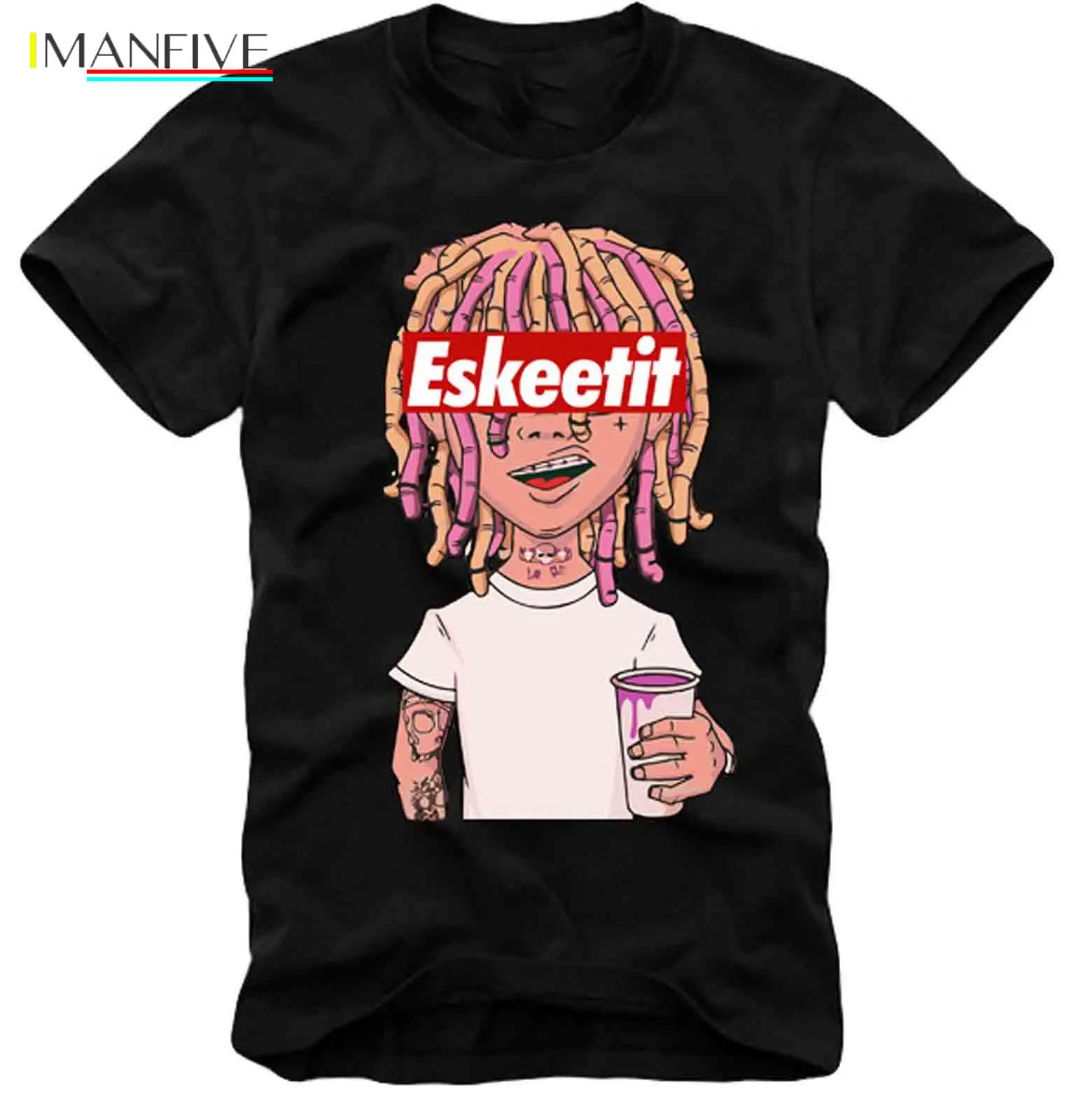 

2019 T SHIRT LIL PUMP 6IX9INE ESKETIT PEEP UZI YACHTY XAN ESKEETIT 100% Cotton Brand New T Shirts