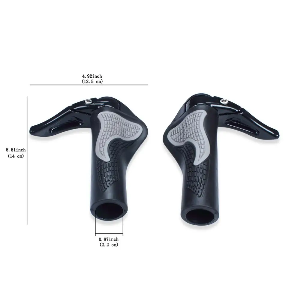 1 Pair Cycling Mountain Bike Bicycle MTB Handlebar Rubber Anti-slip Handle Grips (2)