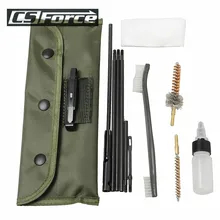 Ketibaan Baru 10 Piece .22 22LR .223 556 Rifle Gun Cleaning Kit Set Pembersihan Rod Nylon Brush Cleaner Gun Accessories Clean Tools