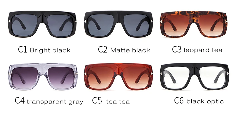 Большие футуристические солнцезащитные очки для мужчин и женщин, Модные фирменные дизайнерские винтажные Ретро леопардовые оправы с плоским верхом, солнцезащитные очки Tom S062