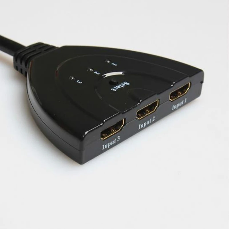 Мини коммутатор с 3 портами переходник HDMI разветвитель 1080 4K * 2K P в 1 порт выхода